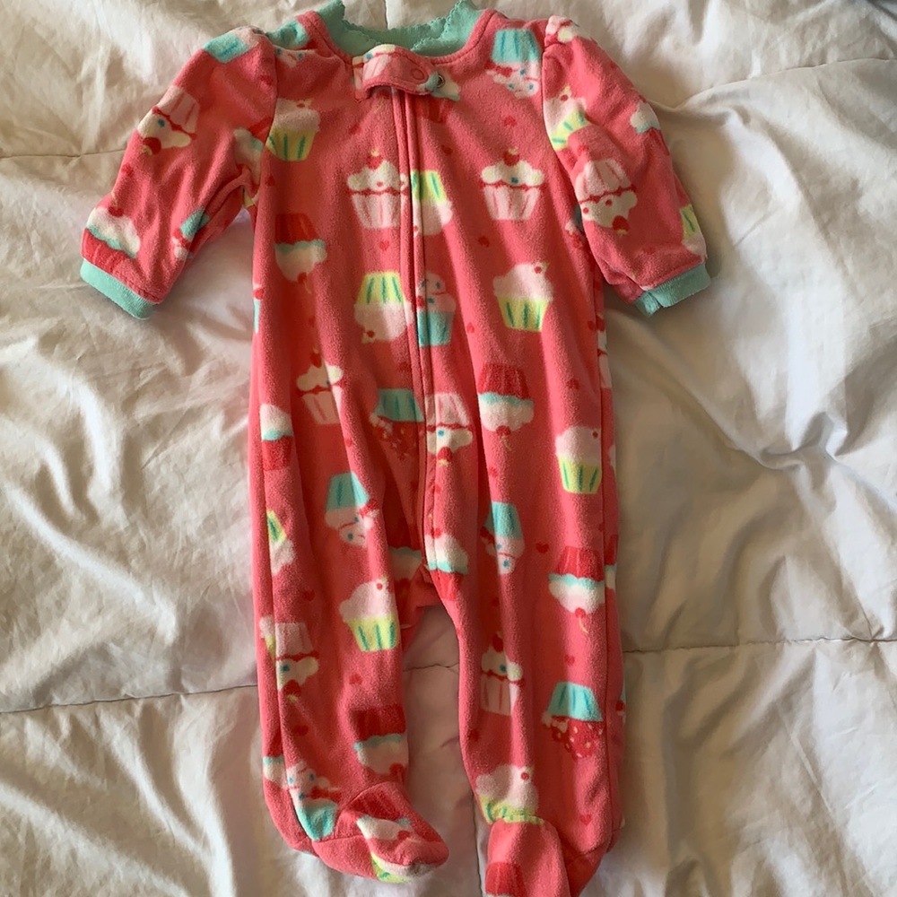 Fleece zip up sleep and play